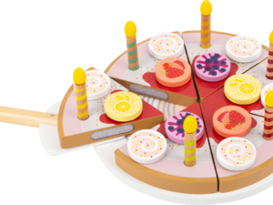 Cuttable Birthday Cake with Candles
